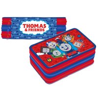 2286: Thomas The Tank Engine 3 Zipped Filled Pencil Case (45 Piece)